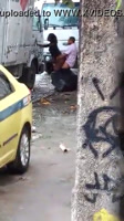 Fucking a whore on the street